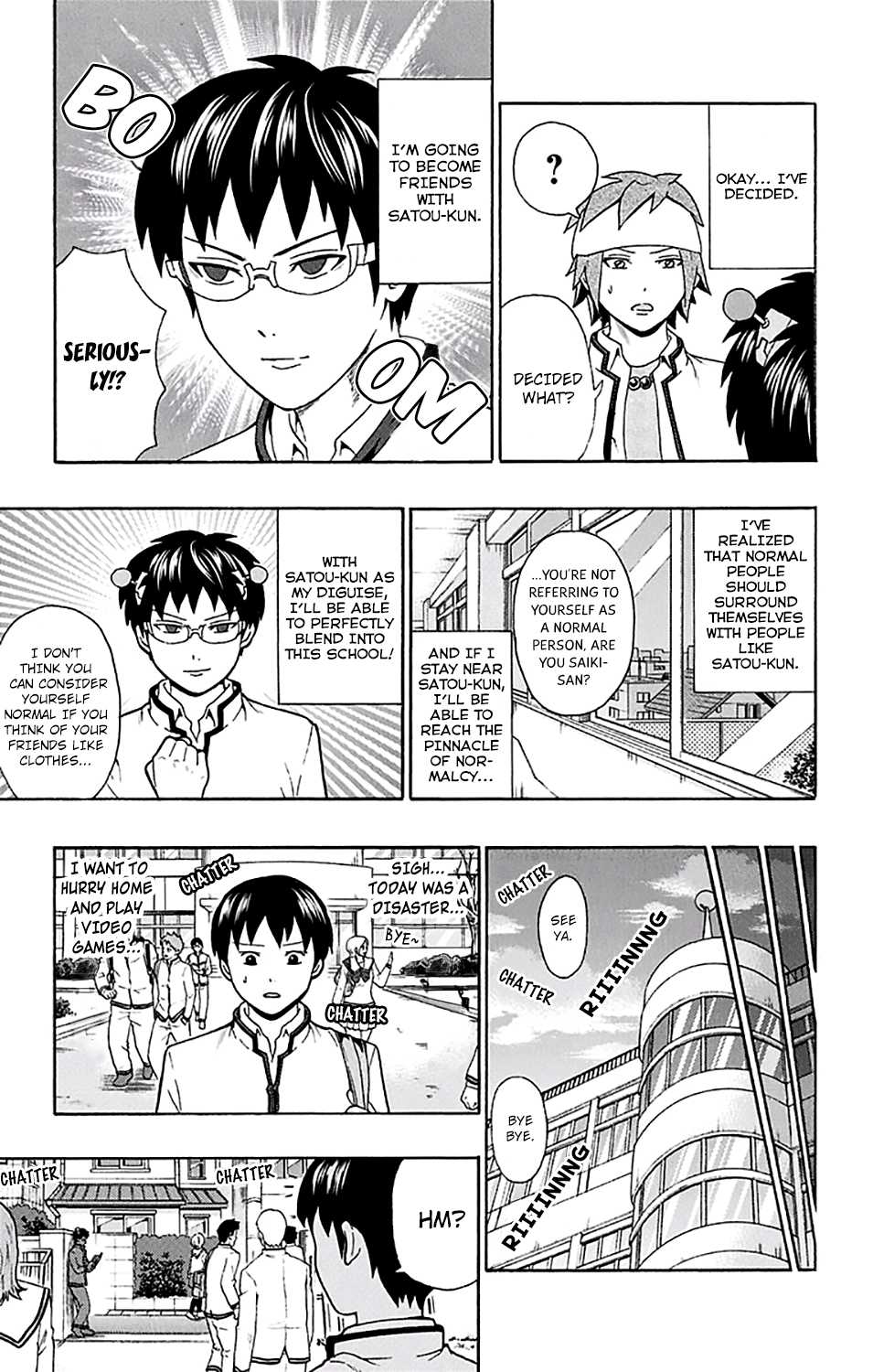 Saiki Kusuo no Sainan Chapter 184 page 21 - Chapter 184: The DiPSIster of Satou Hiroshi