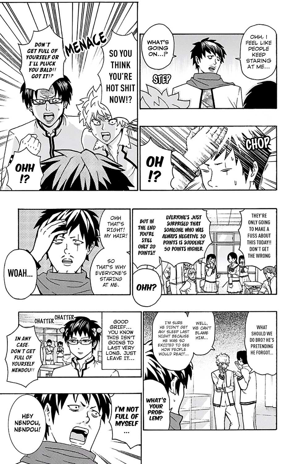 Saiki Kusuo no Sainan Chapter 185 page 10 - Chapter 185: Style the PSIdes a Little