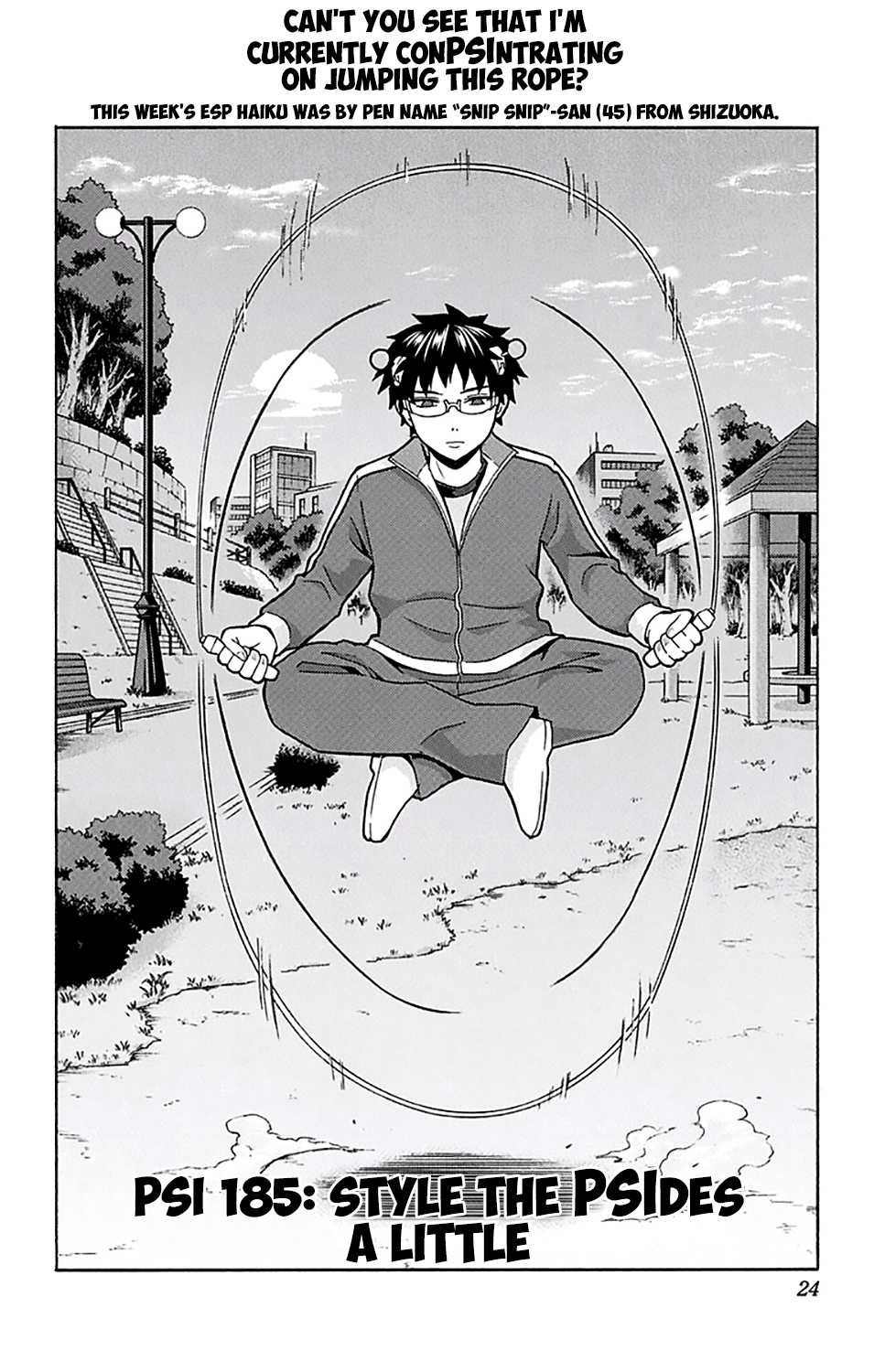 Saiki Kusuo no Sainan Chapter 185 page 3 - Chapter 185: Style the PSIdes a Little