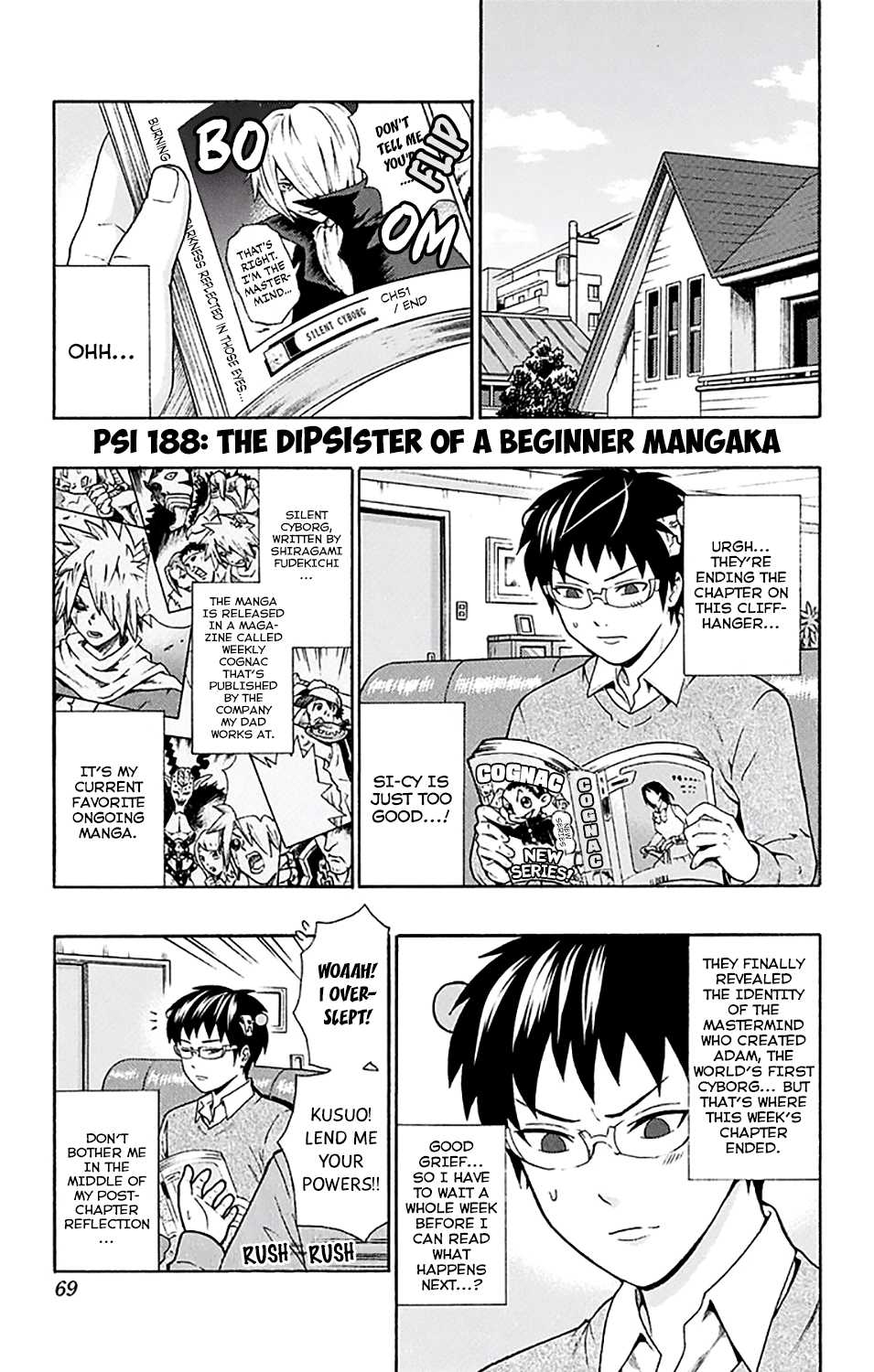 Saiki Kusuo no Sainan Chapter 188 page 2 - Chapter 188: The DiPSIster of a Beginner Mangaka