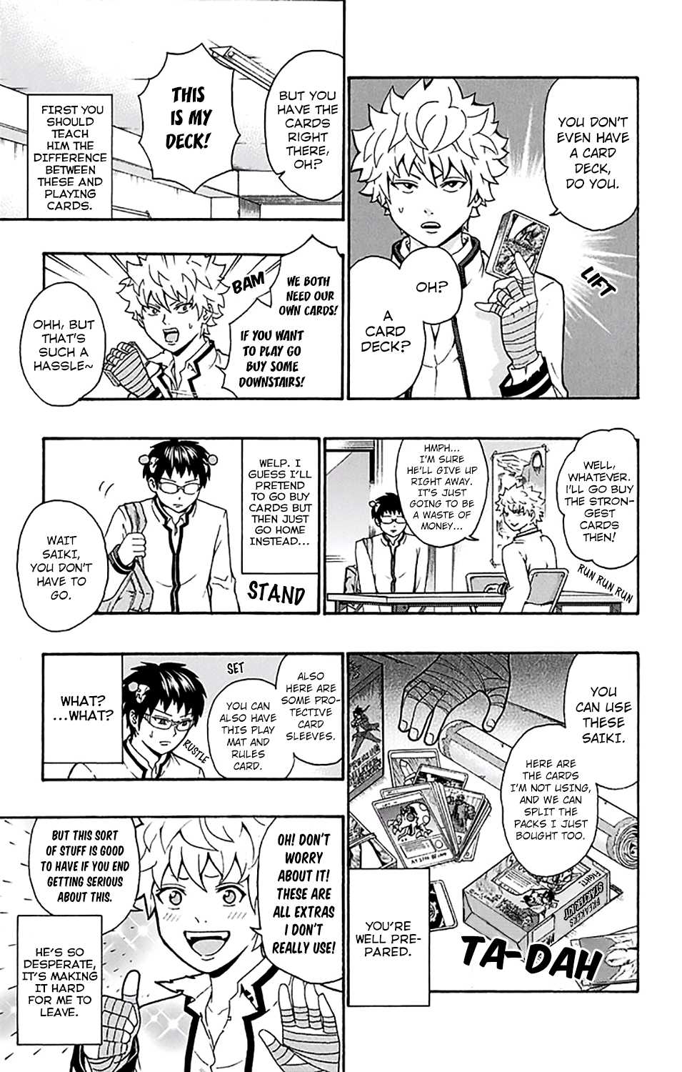 Saiki Kusuo no Sainan Chapter 191 page 10 - Chapter 191: Building the PSItrongest Deck!