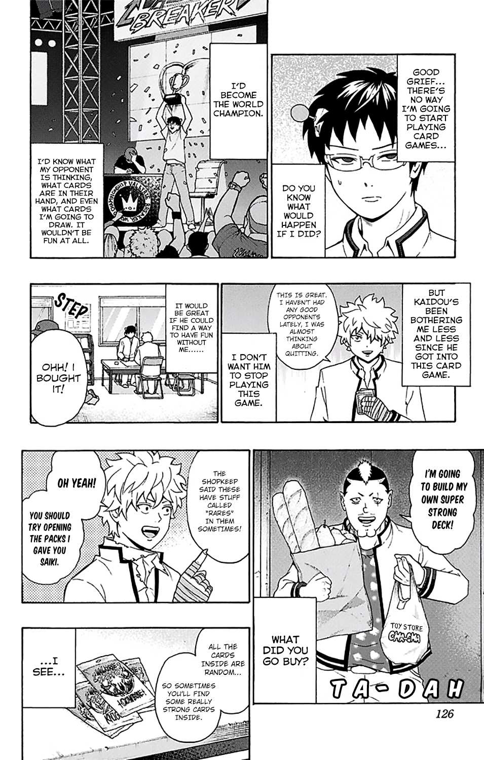 Saiki Kusuo no Sainan Chapter 191 page 11 - Chapter 191: Building the PSItrongest Deck!