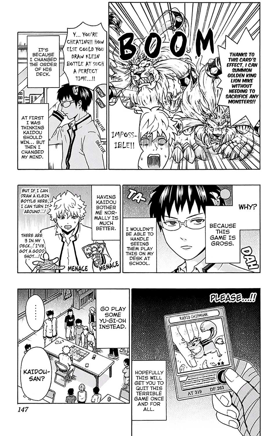 Saiki Kusuo no Sainan Chapter 192 page 16 - Chapter 192: The Die is Cast...! A FeroPSIous Card Battle