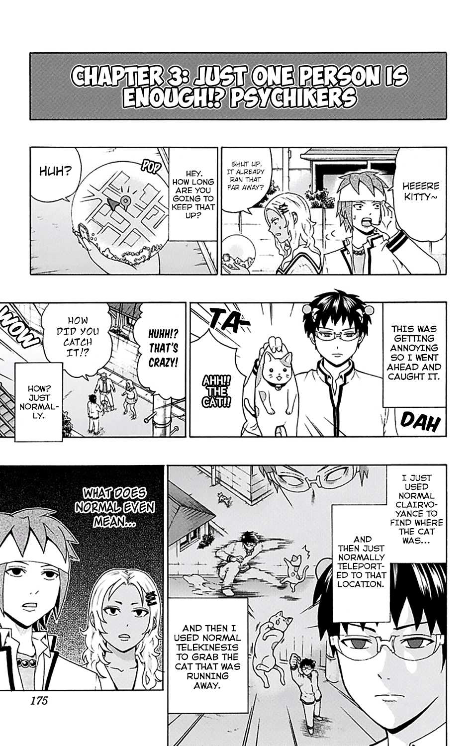 Saiki Kusuo no Sainan Chapter 194 page 11 - Chapter 194: Psychic PSIdekicks