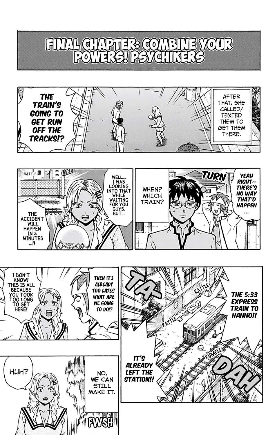 Saiki Kusuo no Sainan Chapter 194 page 15 - Chapter 194: Psychic PSIdekicks