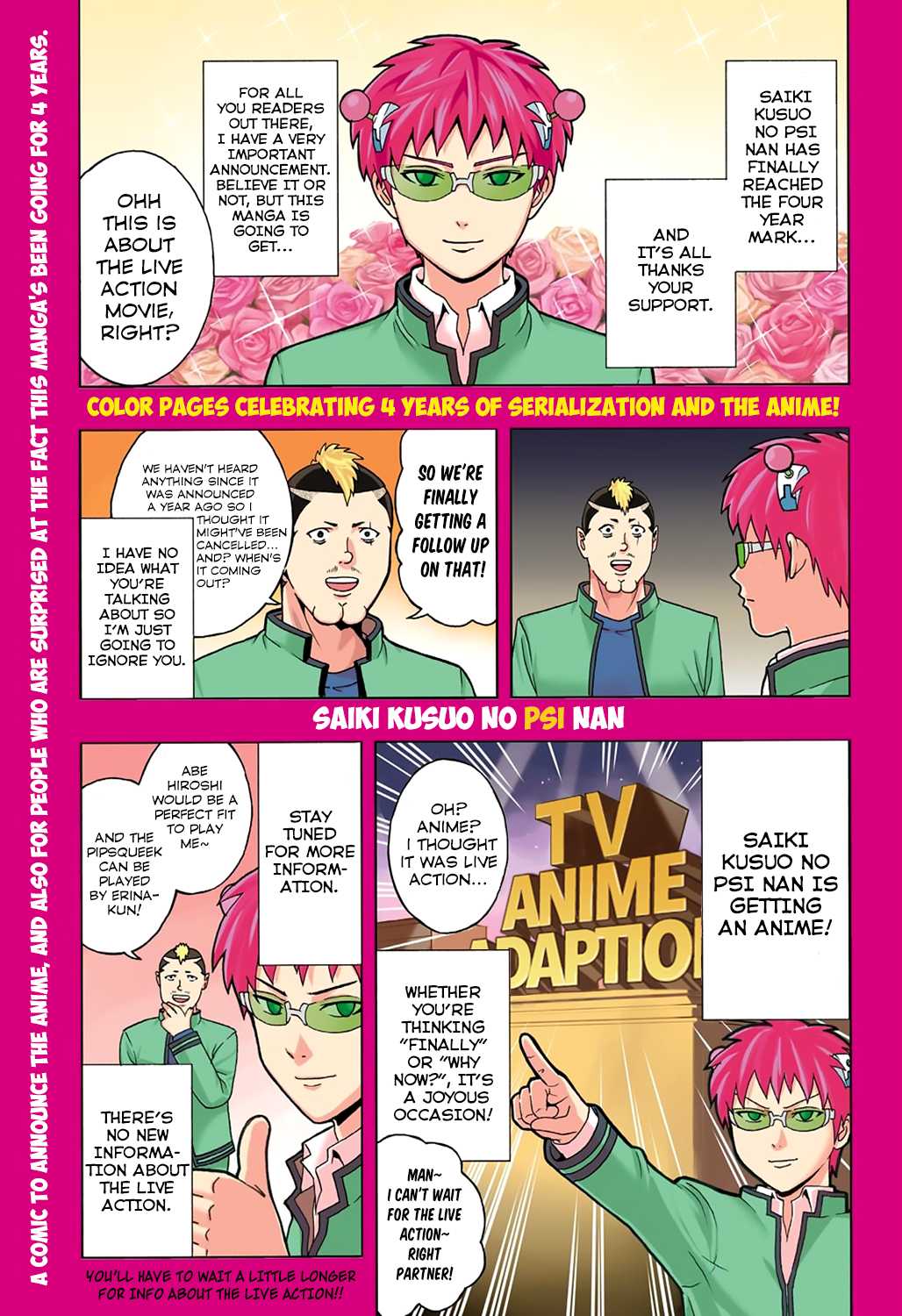 Saiki Kusuo no Sainan Chapter 194 page 2 - Chapter 194: Psychic PSIdekicks