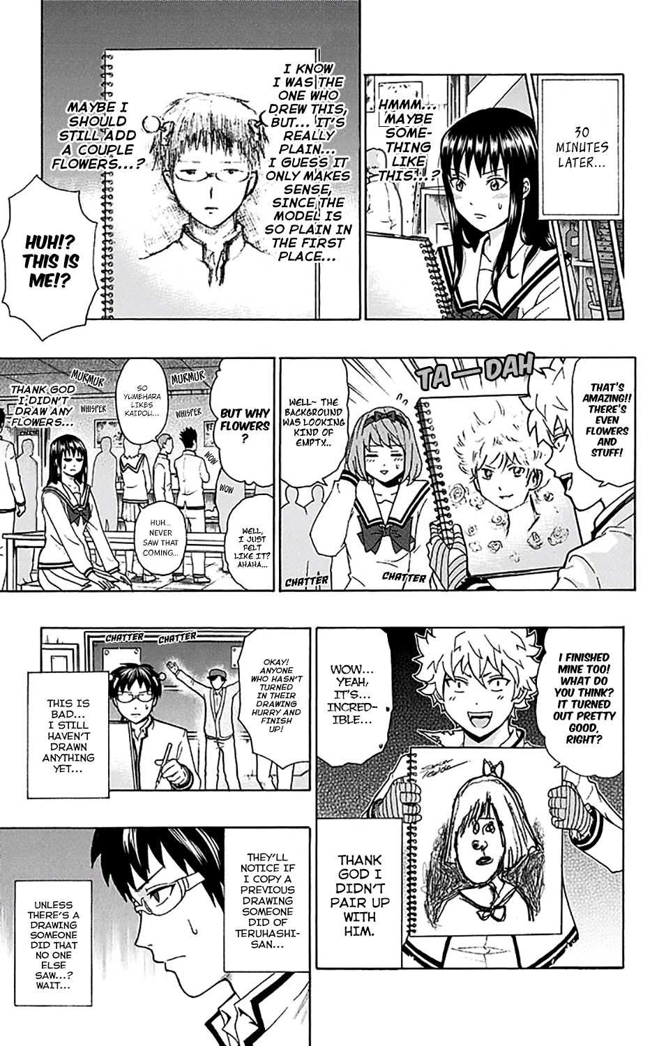 Saiki Kusuo no Sainan Chapter 197 page 14 - Chapter 197: The Genius Artist's ClasPSIroom