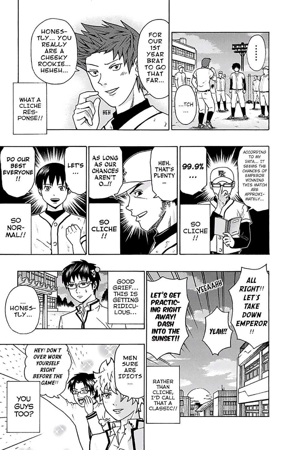 Saiki Kusuo no Sainan Chapter 198 page 14 - Chapter 198: ReconPSItructing the Baseball Club! (First Part)