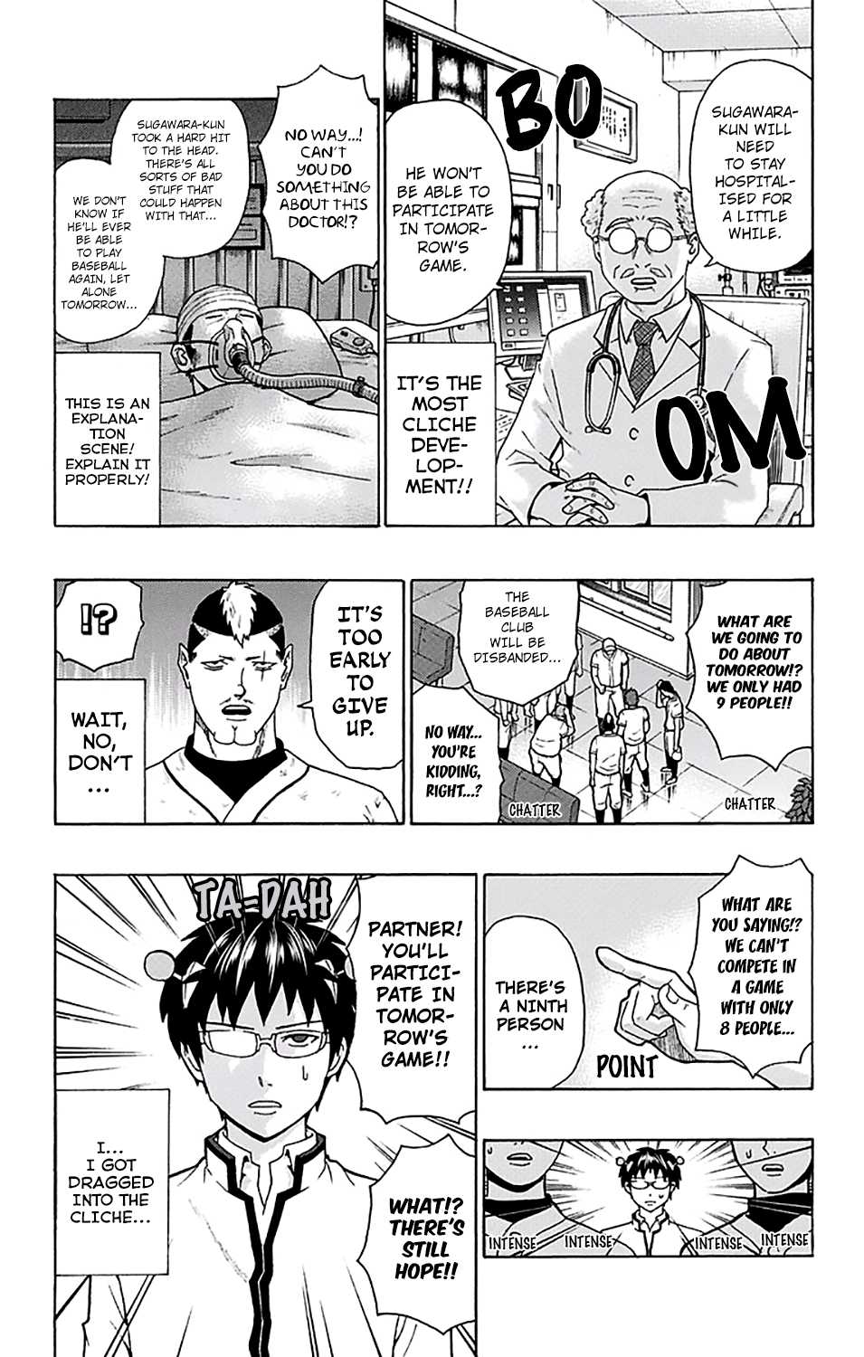 Saiki Kusuo no Sainan Chapter 198 page 16 - Chapter 198: ReconPSItructing the Baseball Club! (First Part)