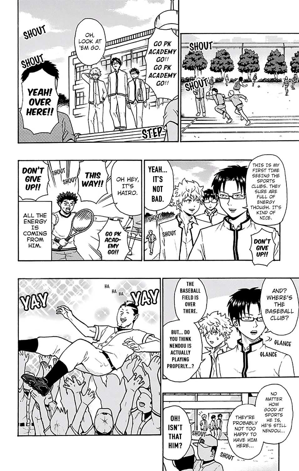 Saiki Kusuo no Sainan Chapter 198 page 5 - Chapter 198: ReconPSItructing the Baseball Club! (First Part)