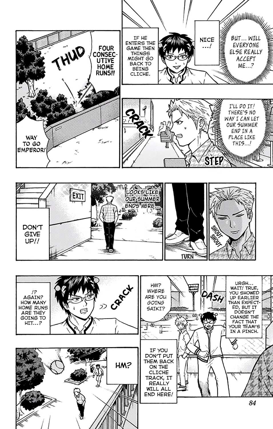 Saiki Kusuo no Sainan Chapter 199 page 15 - Chapter 199: ReconPSItructing the Baseball Club! (Middle Part)