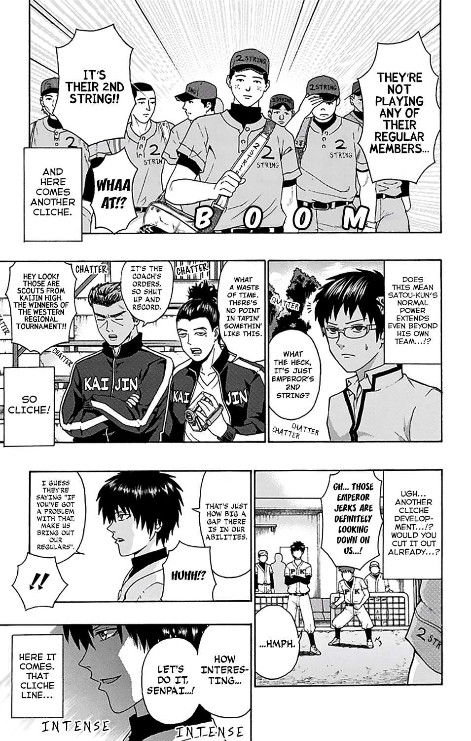 Saiki Kusuo no Sainan Chapter 199 page 8 - Chapter 199: ReconPSItructing the Baseball Club! (Middle Part)