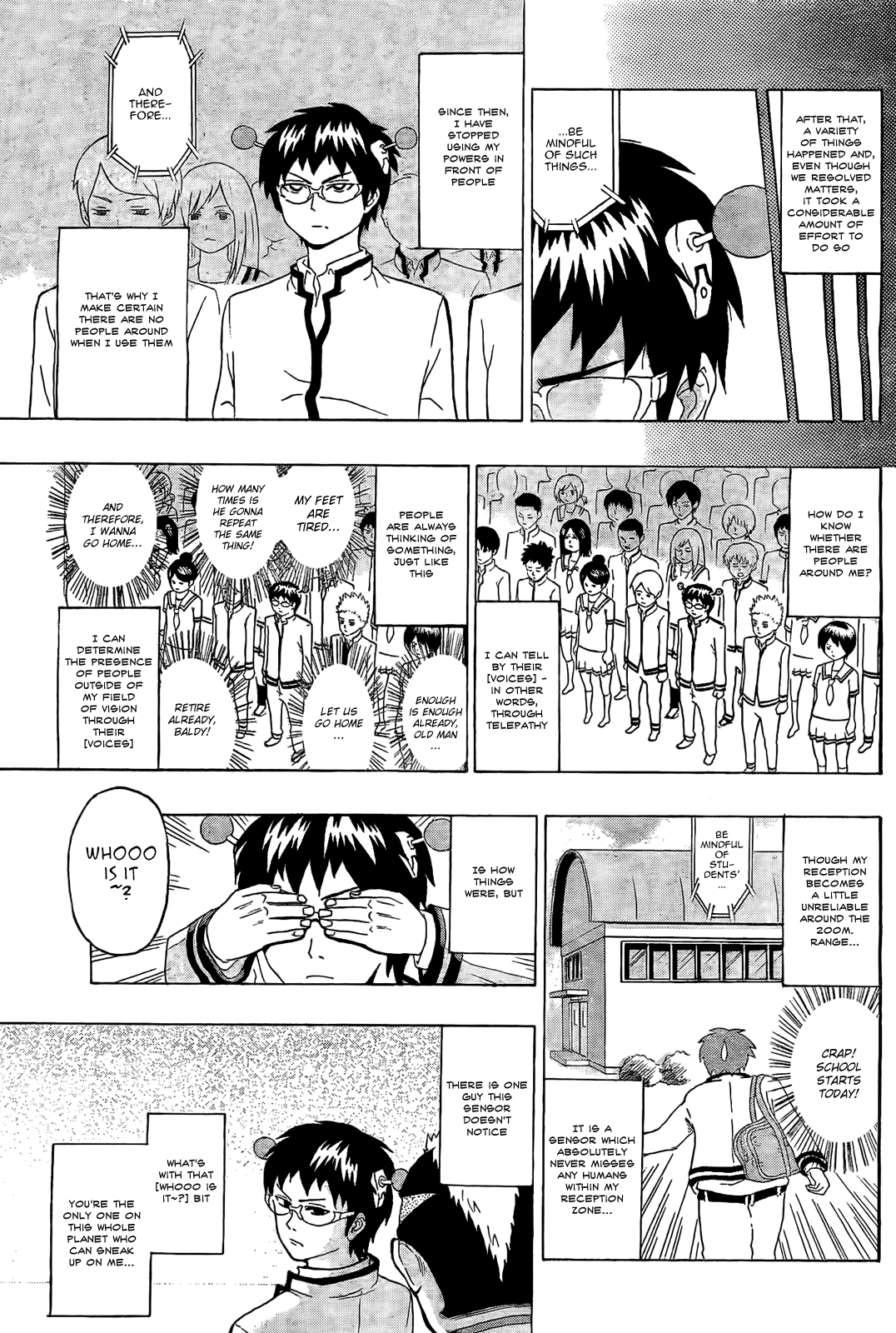Saiki Kusuo no Sainan Chapter 2 page 7 - Chapter 2: The Ab-PSI-lute Worst!? Nendou Riki