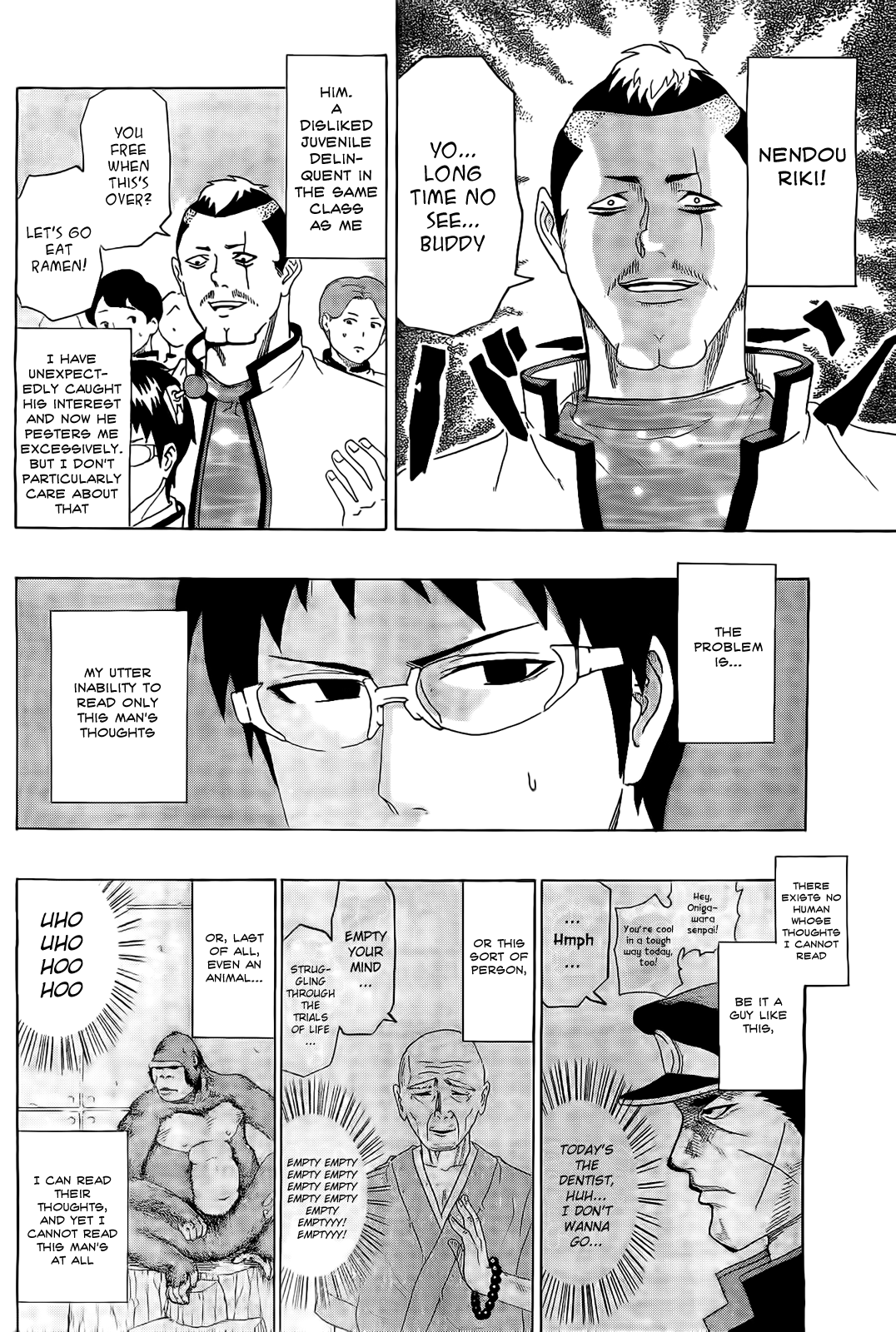 Saiki Kusuo no Sainan Chapter 2 page 8 - Chapter 2: The Ab-PSI-lute Worst!? Nendou Riki