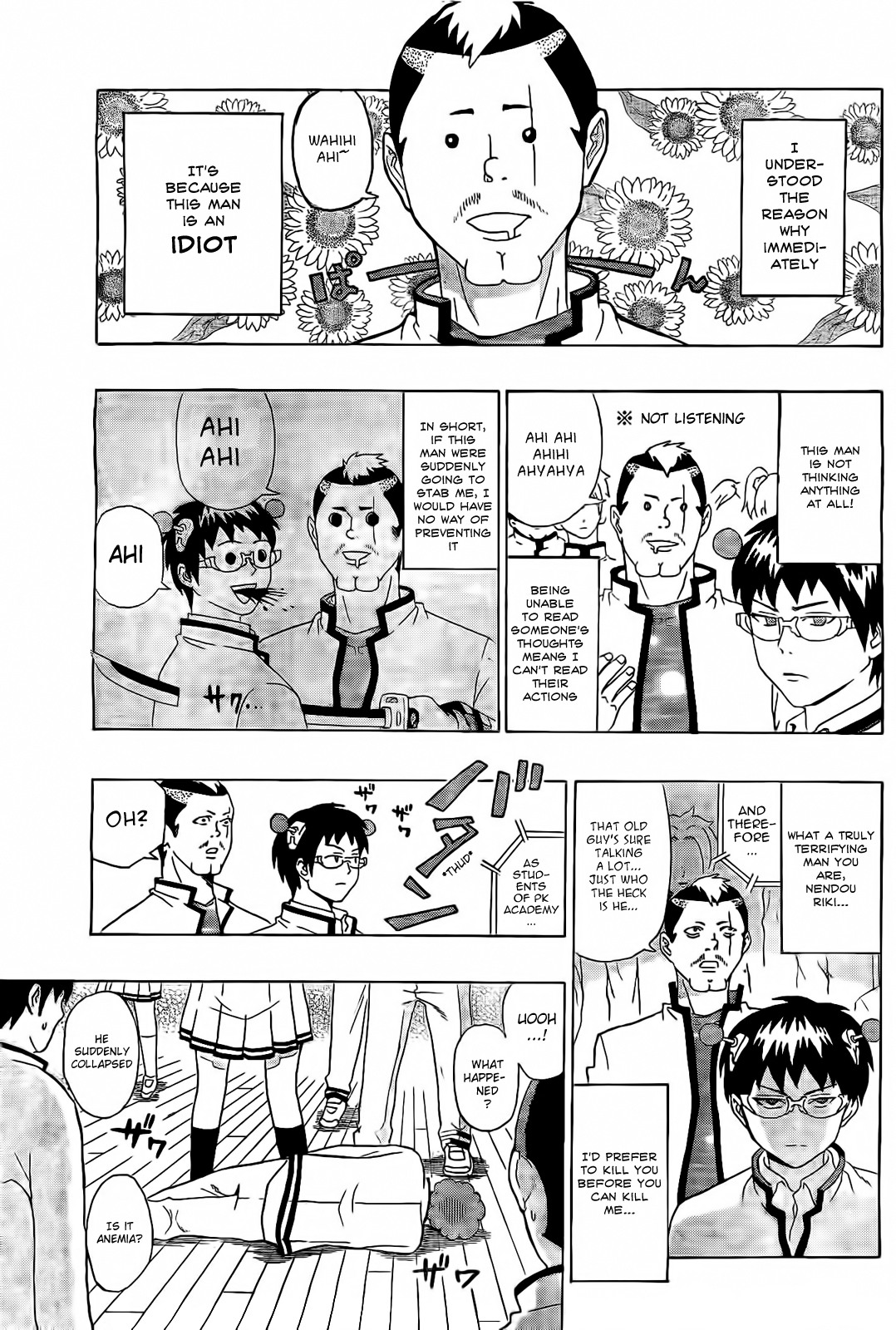 Saiki Kusuo no Sainan Chapter 2 page 9 - Chapter 2: The Ab-PSI-lute Worst!? Nendou Riki