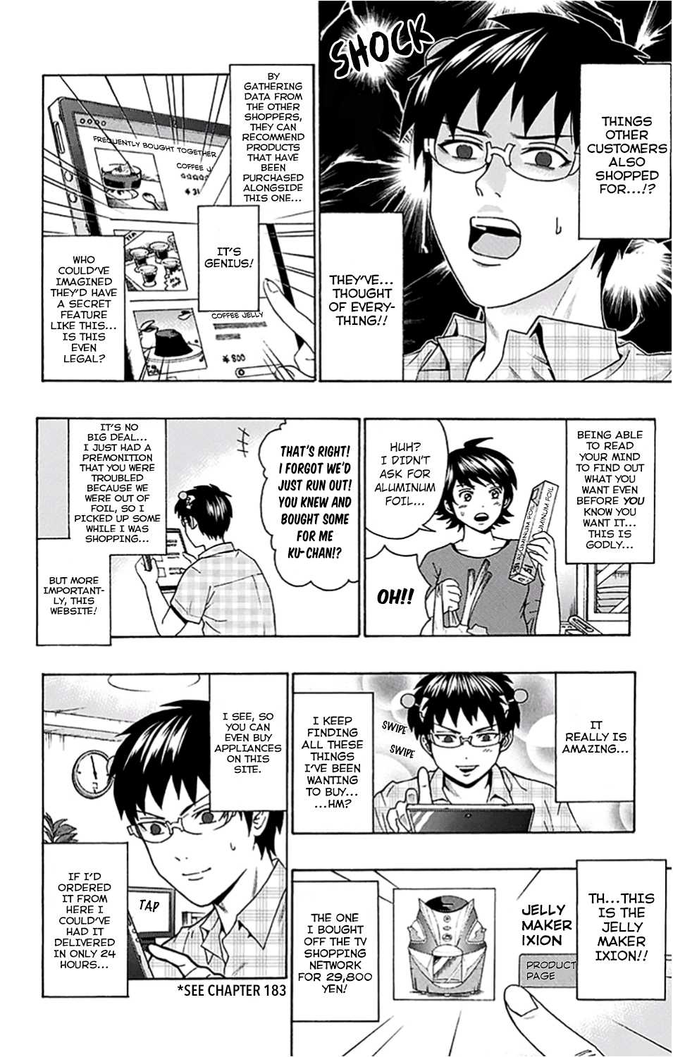 Saiki Kusuo no Sainan Chapter 201 page 10 - Chapter 201: A Miraculous InvenPSIon!?
