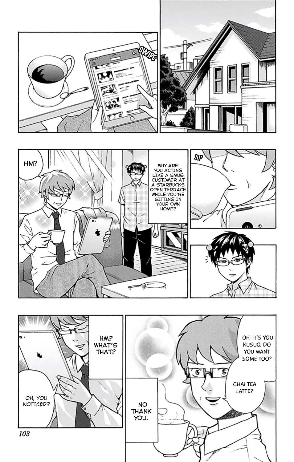 Saiki Kusuo no Sainan Chapter 201 page 3 - Chapter 201: A Miraculous InvenPSIon!?