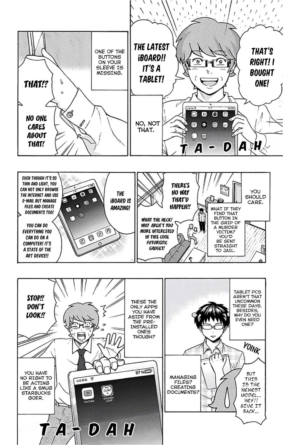 Saiki Kusuo no Sainan Chapter 201 page 4 - Chapter 201: A Miraculous InvenPSIon!?