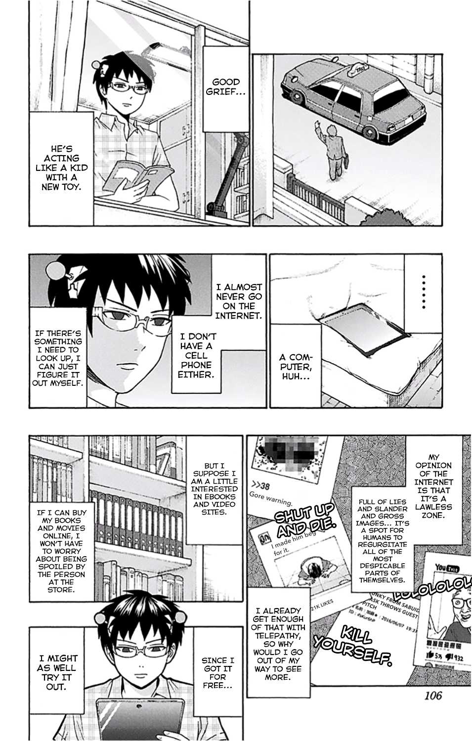 Saiki Kusuo no Sainan Chapter 201 page 6 - Chapter 201: A Miraculous InvenPSIon!?