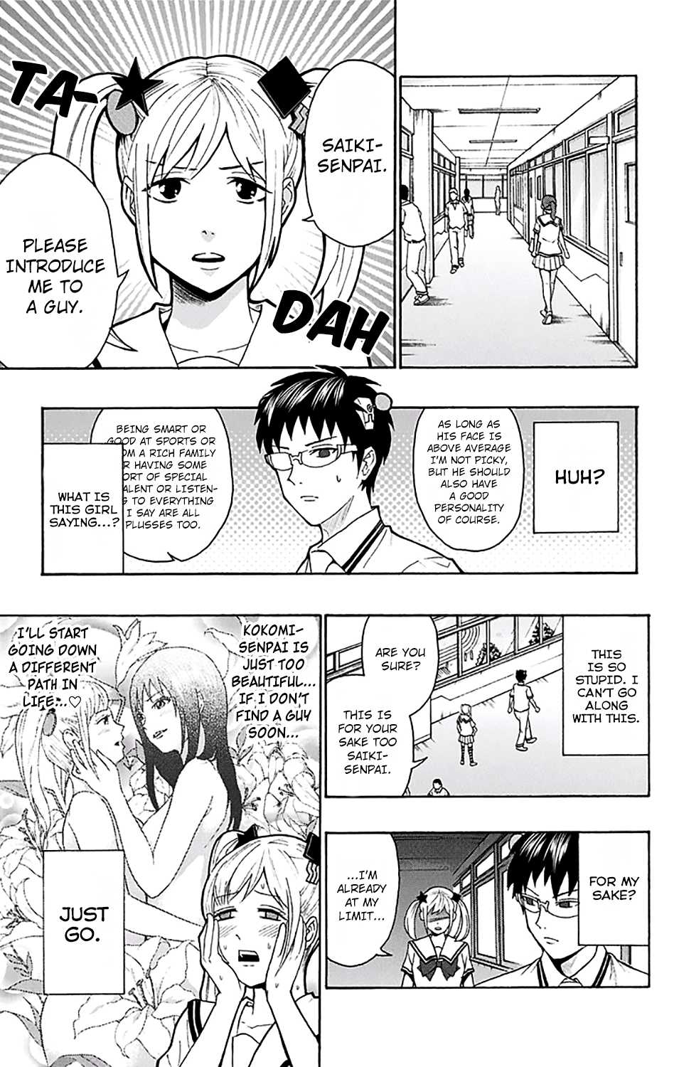 Saiki Kusuo no Sainan Chapter 203 page 4 - Chapter 203: PSIearching for a Romantic Partner...