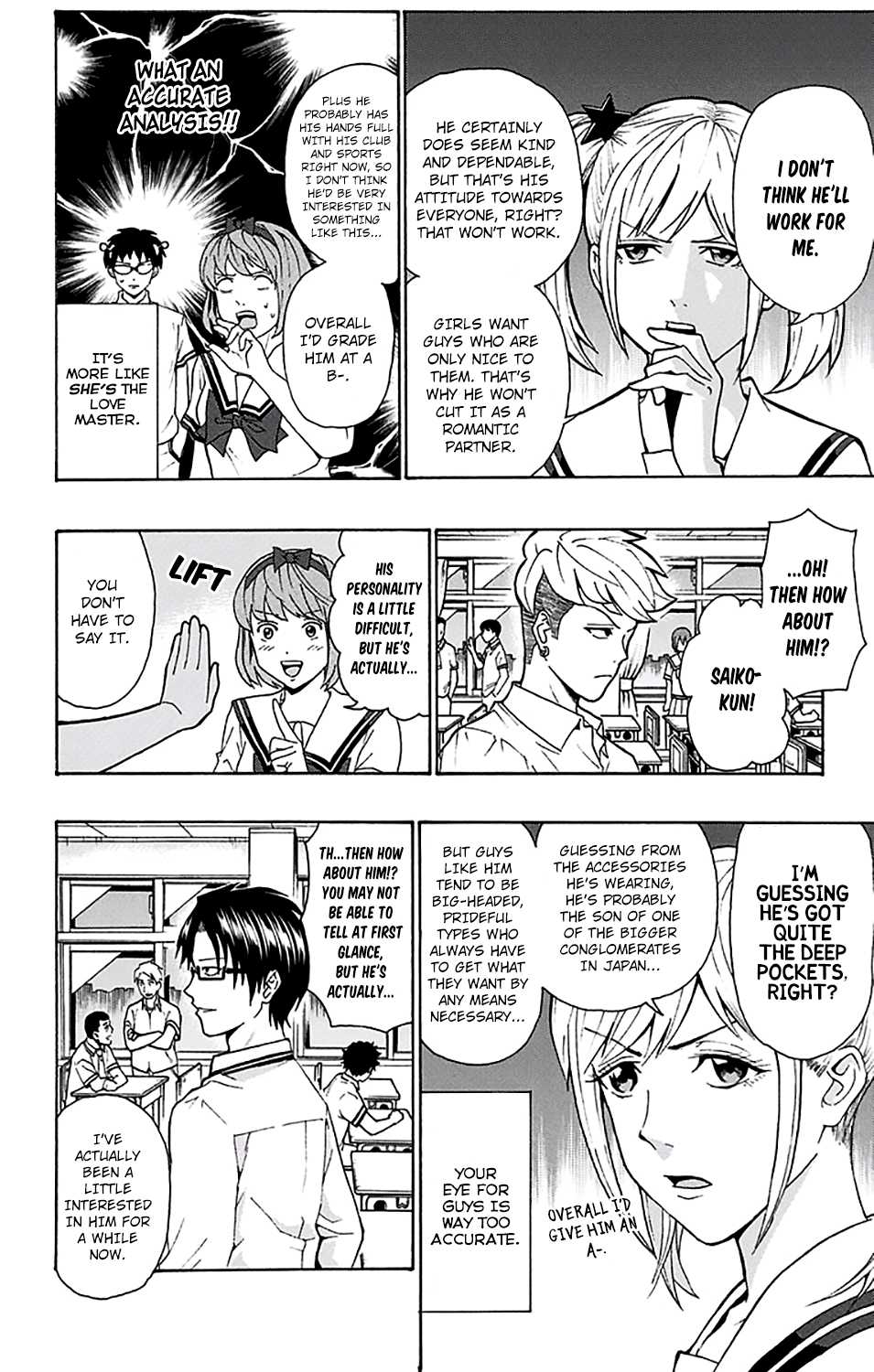Saiki Kusuo no Sainan Chapter 203 page 9 - Chapter 203: PSIearching for a Romantic Partner...