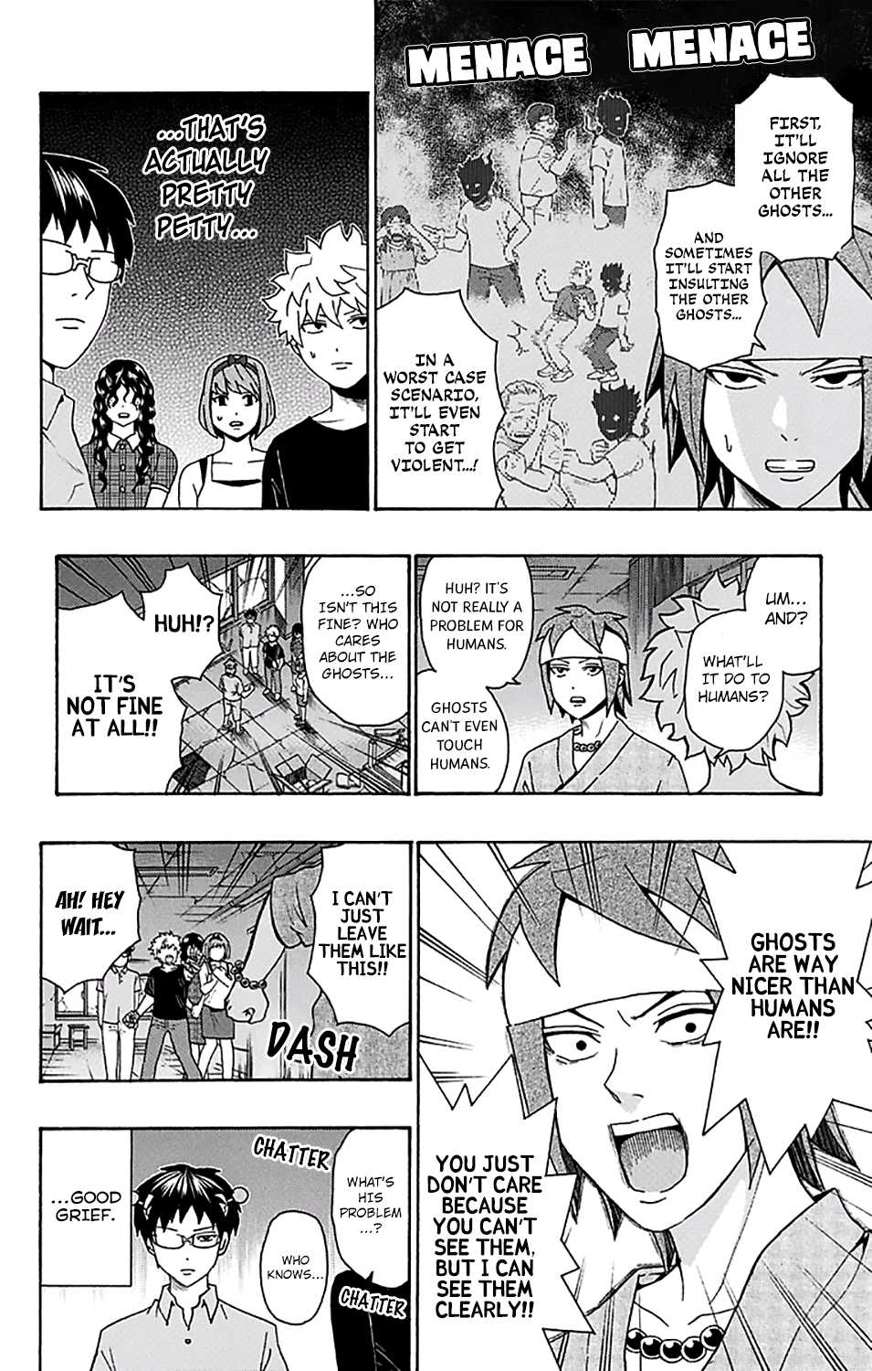 Saiki Kusuo no Sainan Chapter 205 page 13 - Chapter 205: ReIntroduPSIng the Spirit Medium