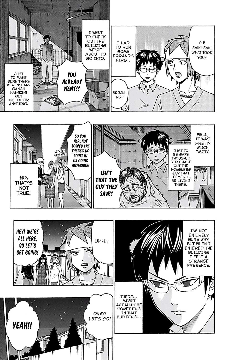 Saiki Kusuo no Sainan Chapter 205 page 6 - Chapter 205: ReIntroduPSIng the Spirit Medium