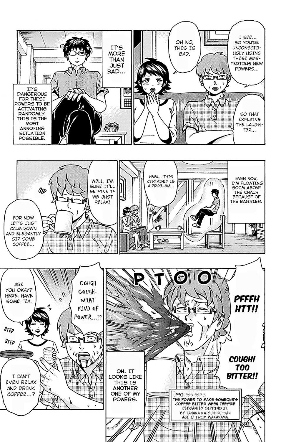 Saiki Kusuo no Sainan Chapter 206 page 15 - Chapter 206: The DiPSIster of UPSIless ESP