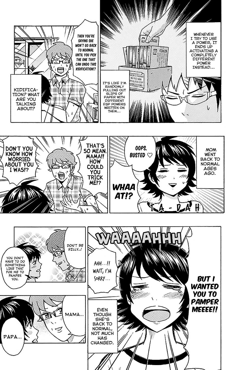 Saiki Kusuo no Sainan Chapter 206 page 23 - Chapter 206: The DiPSIster of UPSIless ESP