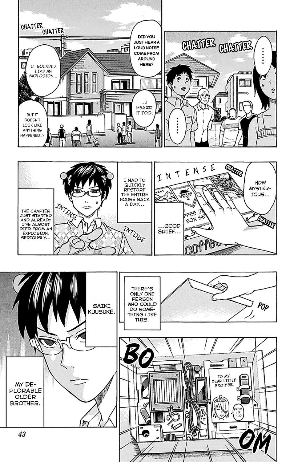Saiki Kusuo no Sainan Chapter 208 page 4 - Chapter 208: ReviPSIting! The Older Brother's 5 Trials
