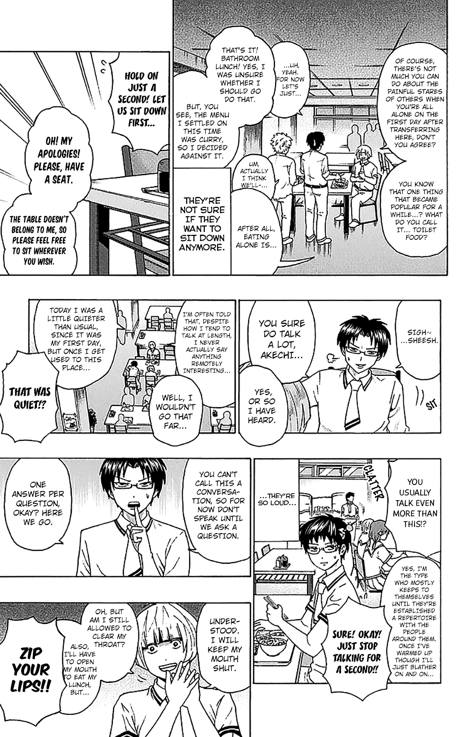 Saiki Kusuo no Sainan Chapter 210 page 10 - Chapter 210: The Annoying Transfer PSItudent! Akechi Touma