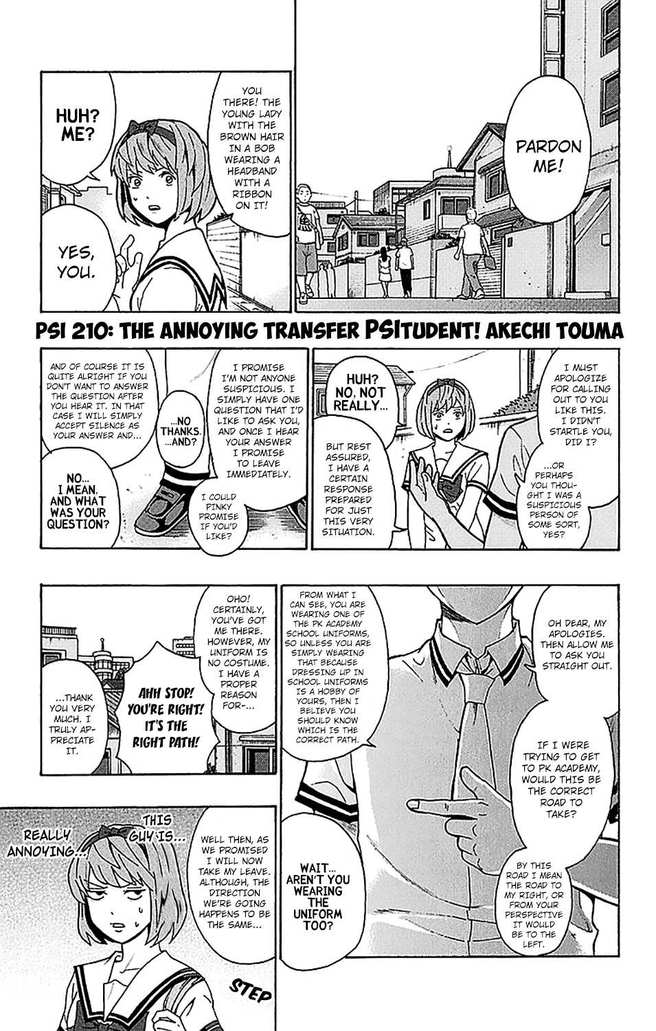 Saiki Kusuo no Sainan Chapter 210 page 2 - Chapter 210: The Annoying Transfer PSItudent! Akechi Touma