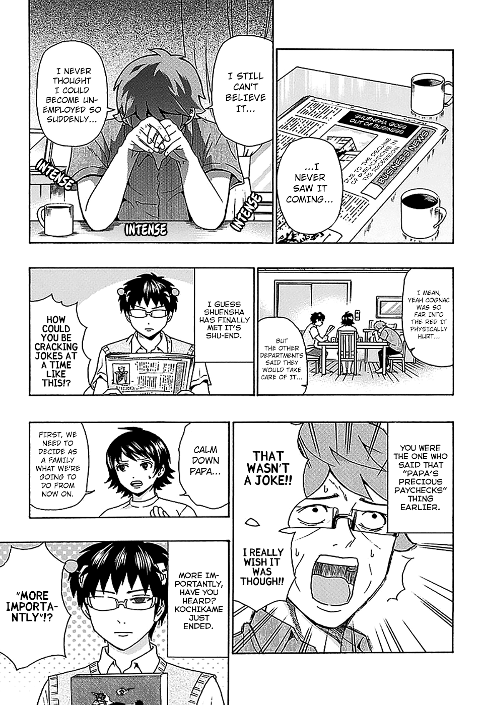 Saiki Kusuo no Sainan Chapter 212 page 6 - Chapter 212: Dad's New ProfesPSIon!?