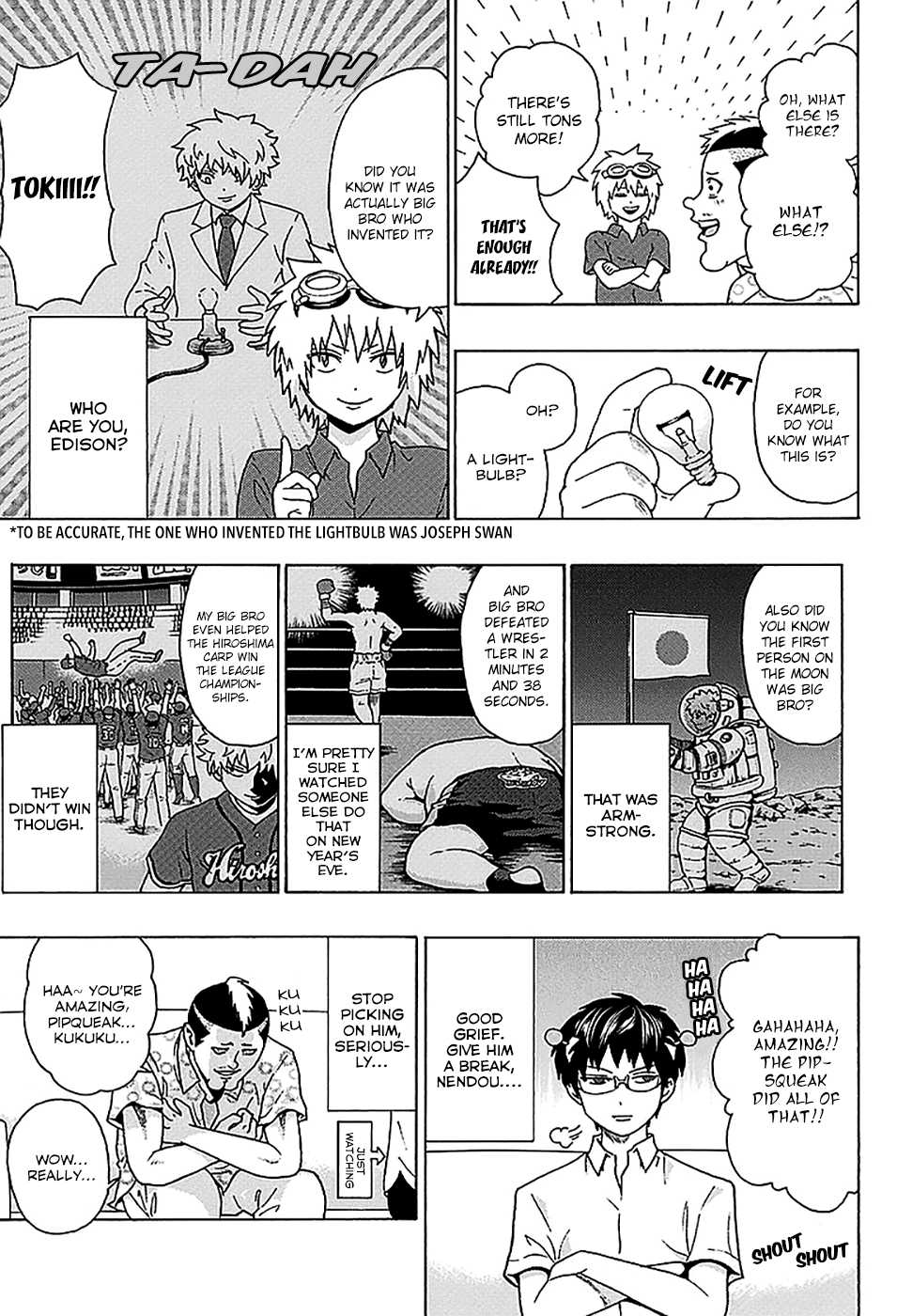 Saiki Kusuo no Sainan Chapter 213 page 11 - Chapter 213: The DiPSIster of the Kaidou Siblings