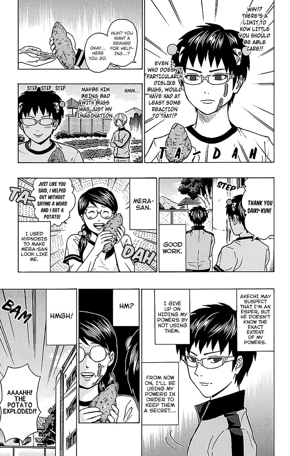 Saiki Kusuo no Sainan Chapter 215 page 16 - Chapter 215: Sweet Potato Digging DiPSIster