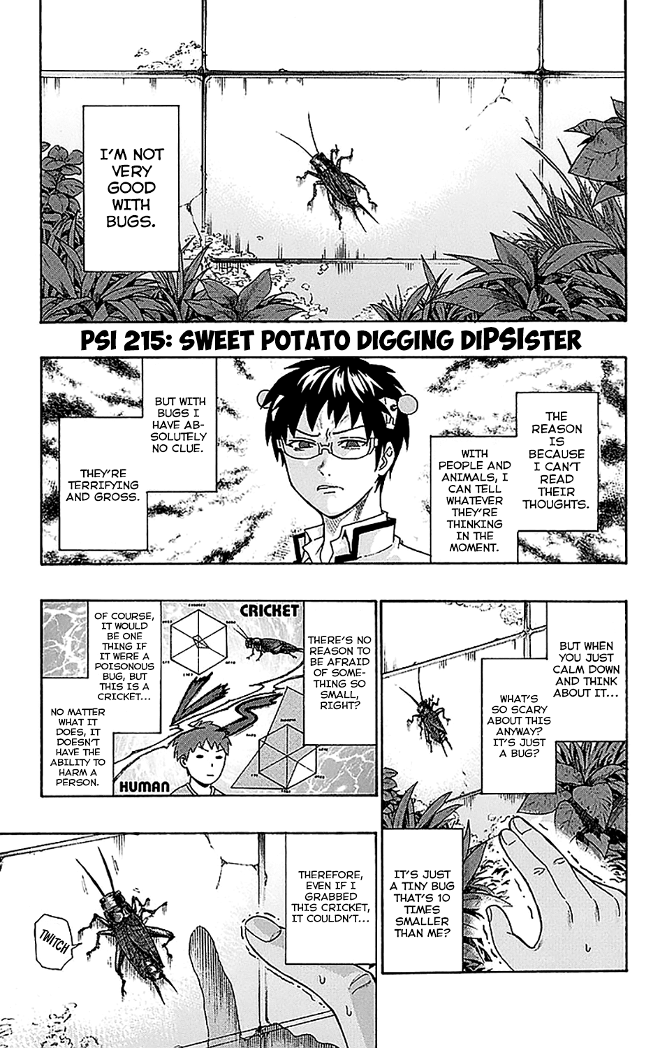 Saiki Kusuo no Sainan Chapter 215 page 2 - Chapter 215: Sweet Potato Digging DiPSIster