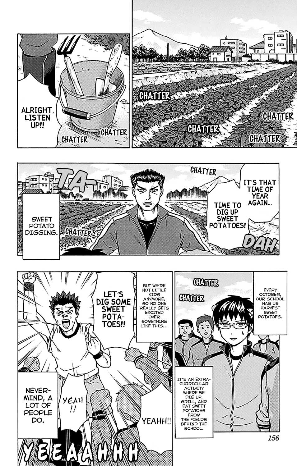 Saiki Kusuo no Sainan Chapter 215 page 5 - Chapter 215: Sweet Potato Digging DiPSIster