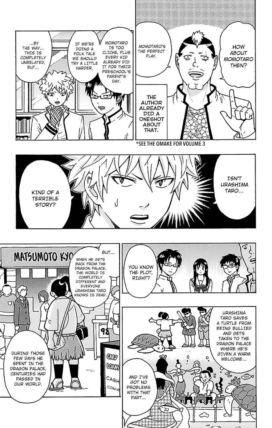 Saiki Kusuo no Sainan Chapter 216 page 8 - Chapter 216: PK Academy School Cultural FestPSIval Preparation Part