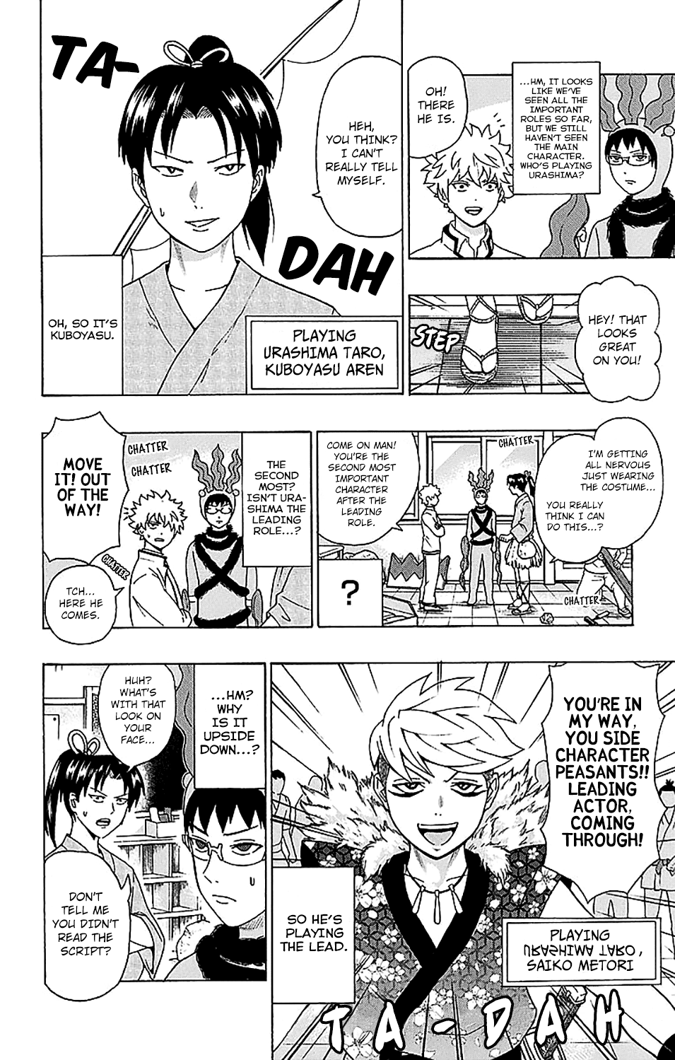 Saiki Kusuo no Sainan Chapter 217 page 14 - Chapter 217: PK Academy School Cultural FestPSIval Practice Part