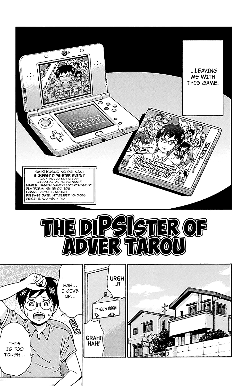 Saiki Kusuo no Sainan Chapter 219 page 5 - Chapter 219: Video Game DiPSIster