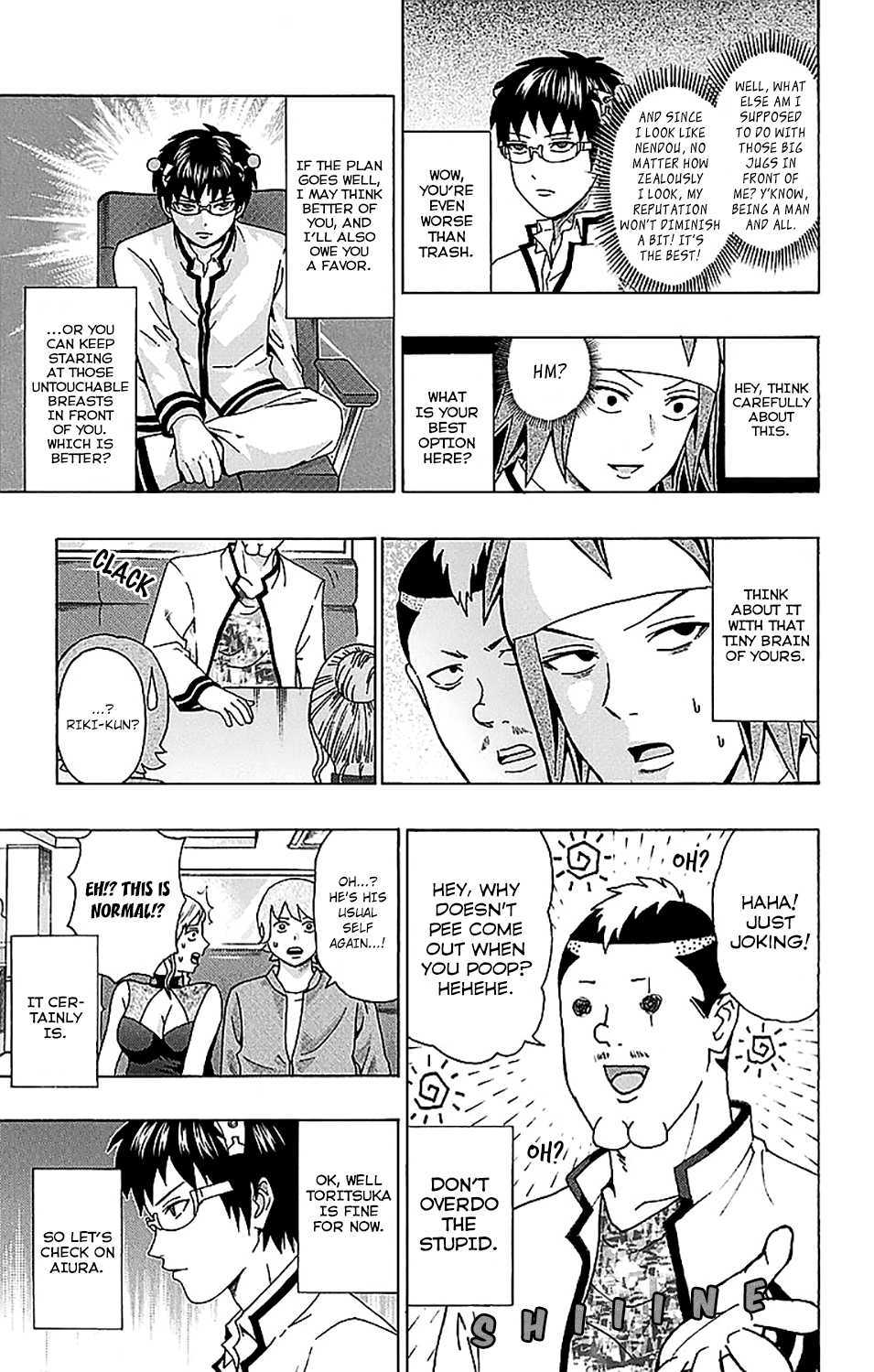 Saiki Kusuo no Sainan Chapter 221 page 6 - Chapter 221: HypnoPSIs Exchange! (Part Two)
