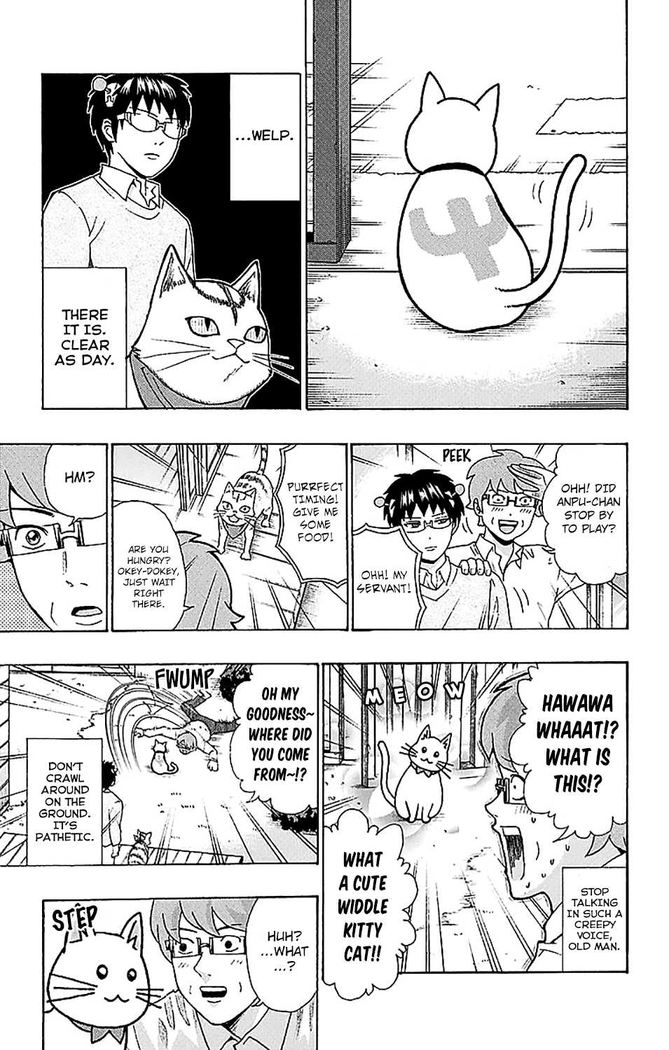 Saiki Kusuo no Sainan Chapter 222 page 8 - Chapter 222: Let's Reinvent the MaPSIcot Character