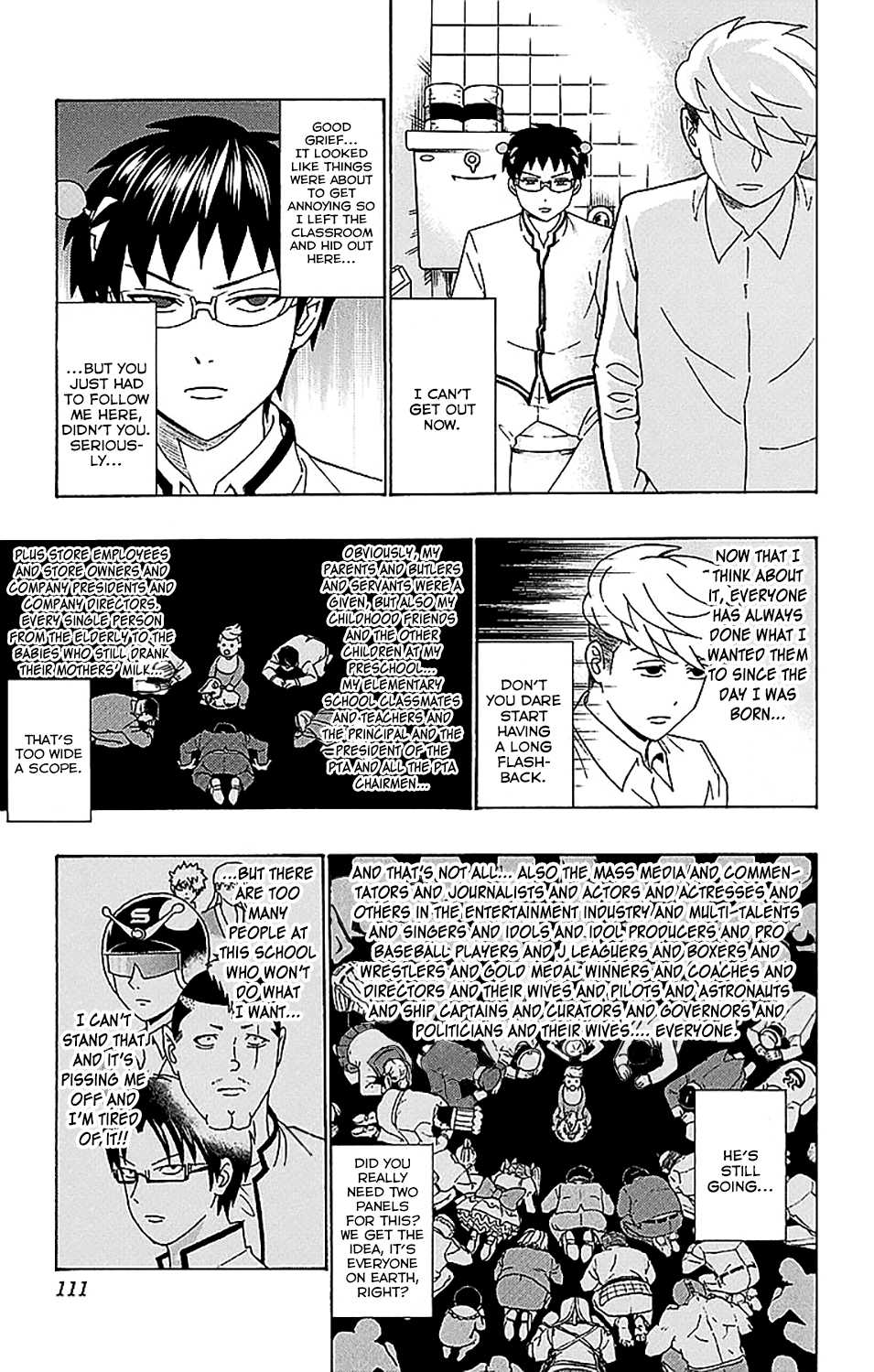 Saiki Kusuo no Sainan Chapter 223 page 10 - Chapter 223: PSIko Metori's Boring Day