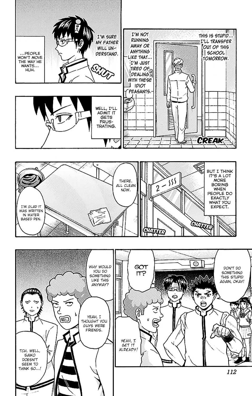 Saiki Kusuo no Sainan Chapter 223 page 11 - Chapter 223: PSIko Metori's Boring Day