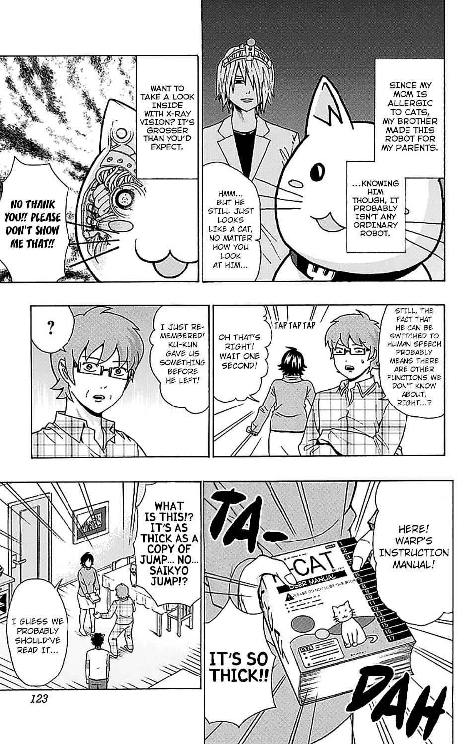 Saiki Kusuo no Sainan Chapter 224 page 6 - Chapter 224: Packed Full of Features! The Up and Coming New MaPSIcot