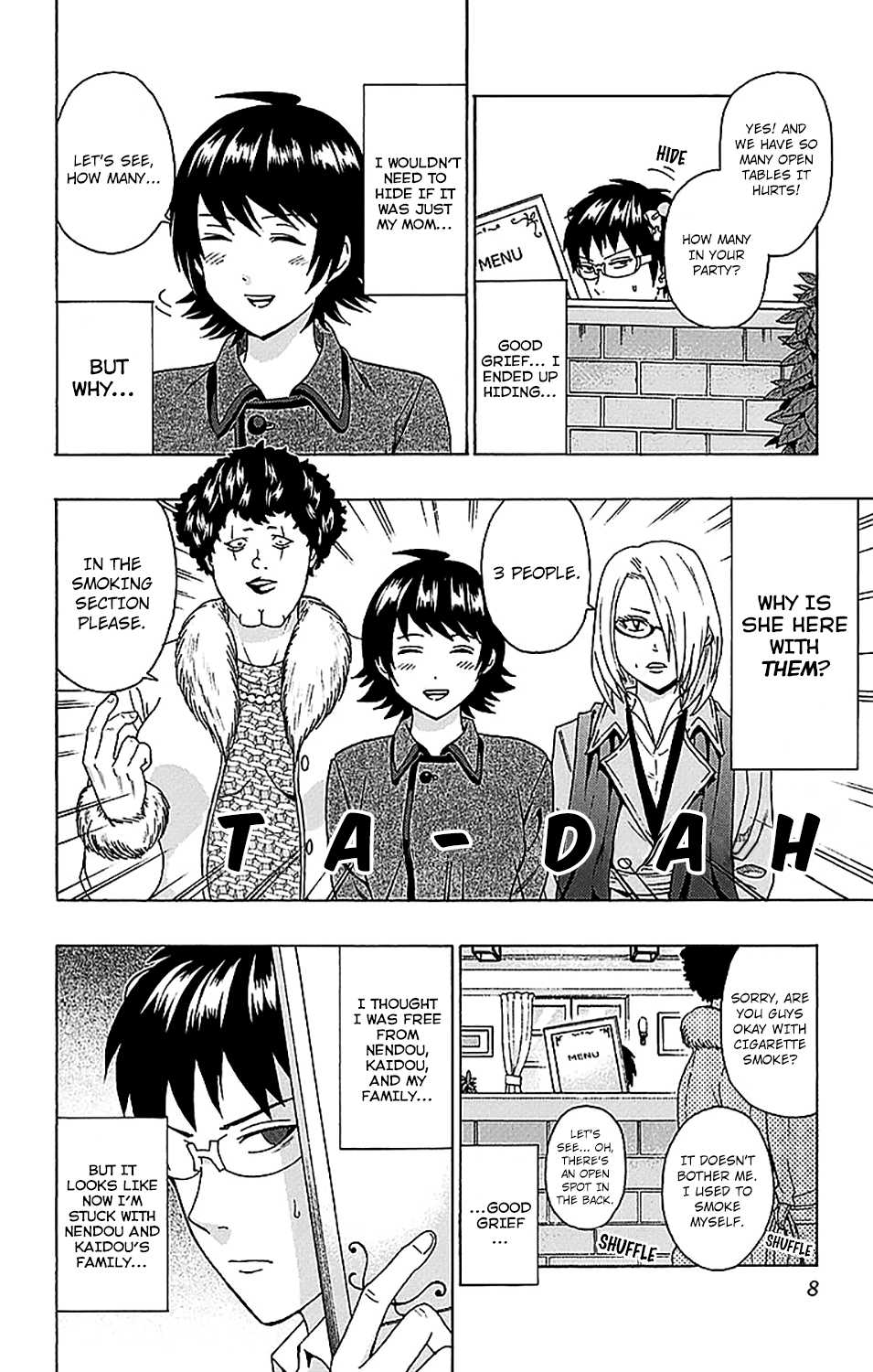 Saiki Kusuo no Sainan Chapter 228 page 10 - Chapter 228: ConverPSIation About the Kids! A Mama Meeting