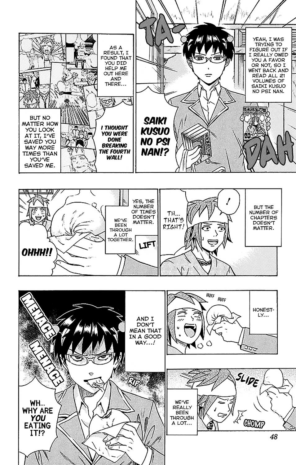 Saiki Kusuo no Sainan Chapter 230 page 11 - Chapter 230: Returning the Favor! Toritsuka's Fasting ExerPSIze
