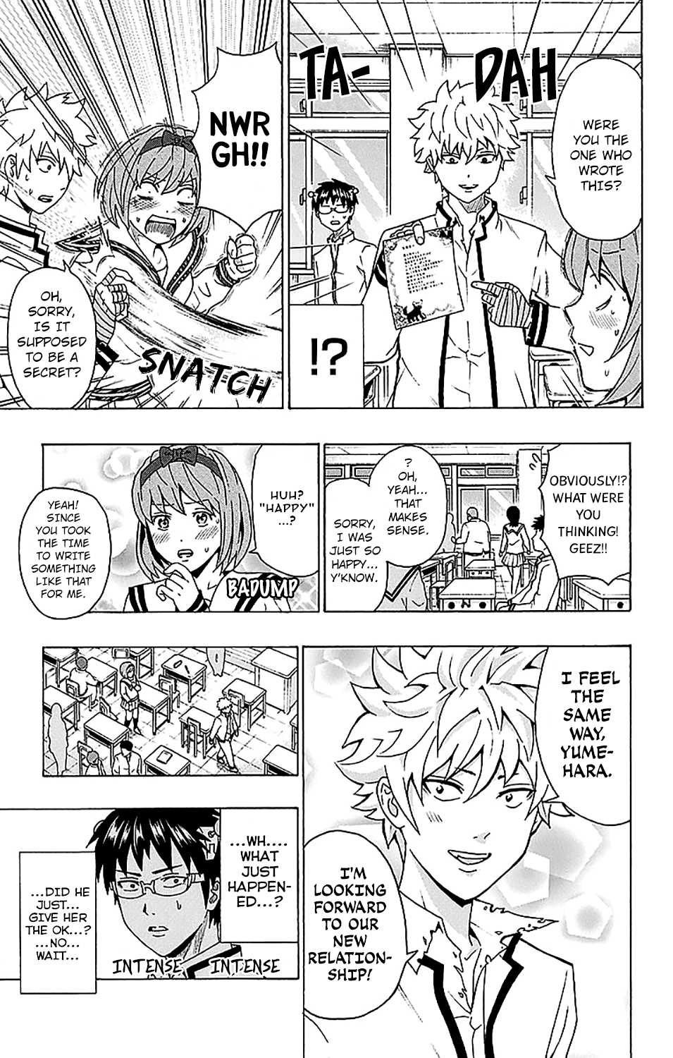 Saiki Kusuo no Sainan Chapter 231 page 14 - Chapter 231: Out of Sync Boy Girl RelaPSIonships (First Half)