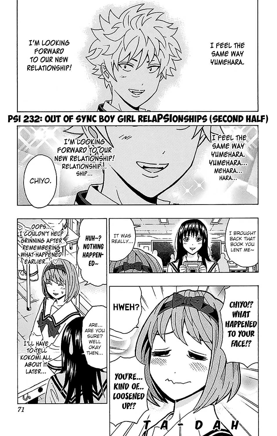 Saiki Kusuo no Sainan Chapter 232 page 2 - Chapter 232: Out of Sync Boy Girl RelaPSIonships (Second Half)