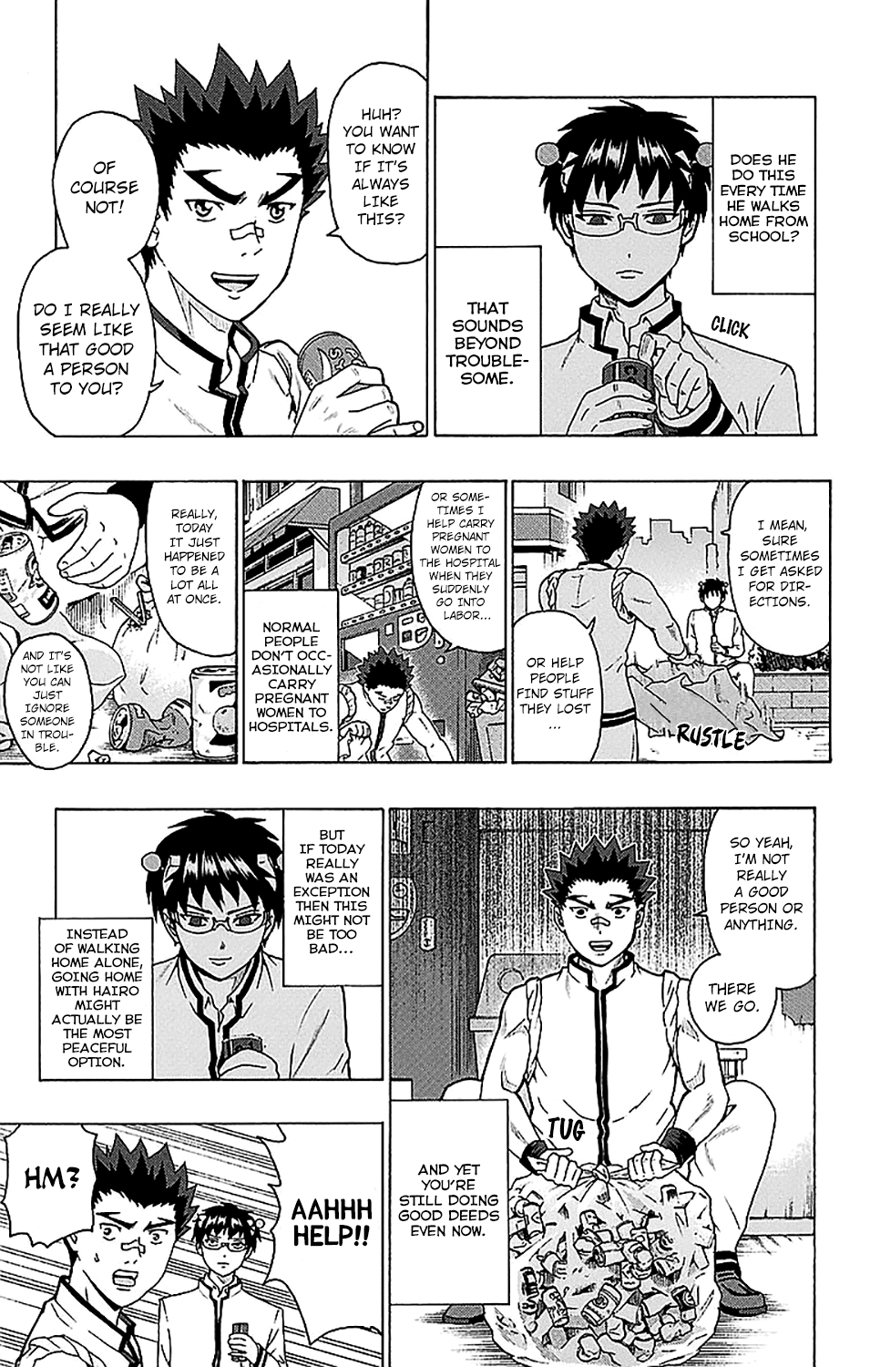 Saiki Kusuo no Sainan Chapter 233 page 12 - Chapter 233: Choosing the Best Person to Walk Home from PSIchool With